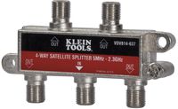 Klein Tools VDV814-637 Coax Splitter - Satellite, 4-Way, 5MHz - 2.3GHz