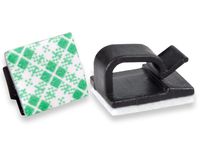 Cable Clips, Cord Management Clamps, Desktop Cord Organizer Holder Hider, Besmelody Self Adhesive Charging Cable Management System for Car, Office and Home (100-Pack)