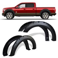 Fender Flares Kit for 2004-2008 Ford F150 Styleside, 2006-2008 Lincoln Mark LT, Dura-Flex Material Textured Matte Black Finish Front Rear Tire Fenders Pocket Rivet Style 4Pcs(UPDATED)