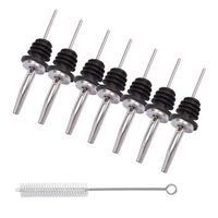 Bar Pour Spouts Liquor Bottle Pourers Stainless Steel Wine Pourer Spout Pack of 7