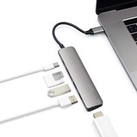 Knaive USB C Hub Compatible with MacBook Pro/Switch/XPS,USB C Combo Hub Adapter Dongle with 4K HDMI,Charging Port,USB 3.0(5Gb/s),SD/TF Card Reader