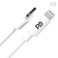 PD Fast Charging | USB C to Lightning Cable by NPT, Inc. | MFi Certified | USB-IF Certified | Power Delivery | Quick Syncing Charge Cord | Compatible with Apple iPhone 11 Pro iPad Pro MacBook Air/Pro