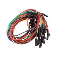 uxcell 20 Pcs Female to Male 1P Jumper Wire Ribbon Cable Pi Pic Breadboard DIY 40cm Long