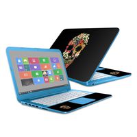 MightySkins Skin Compatible with HP Stream 14" (2016) - Floral Skull | Protective, Durable, and Unique Vinyl Decal wrap Cover | Easy to Apply, Remove, and Change Styles | Made in The USA