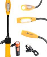 Go-to Work Light, Magnetic & Flexible, Handy Flashlight & Flood Light, USB Rechargeable Battery Powered, 400 Lumens LED