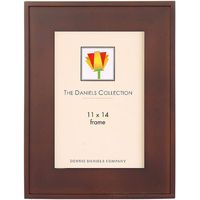 Dennis Daniels Wood Picture Frame with a Step Molding Profile, for a 11" x 14" Photograph, Color: Dark Walnut.