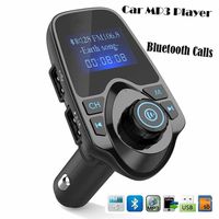 LED Frequency Display Car MP3 Player Supports Bluetooth Hands-Free FM Transmitter Music Playing Built-in Intelligent Microphone with USB/TF Card