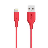 Anker iPhone Charger, Powerline Lightning Cable (3ft), Apple MFi Certified High-Speed Charging Cord Durable for iPhone Xs/XS Max/XR/X / 8/8 Plus / 7/7 Plus, and More (Red)