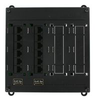 Leviton 476TM-512 Twist and Mount Patch Panel, 12 CAT 5e Ports