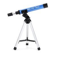 MaxUSee Refractor Telescope for Kids, Portable Telescope with 30X Power for Beginner, Travel Scope Aperture 30mm, Small Telescope with Tabletop Tripod