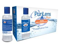 PuriLens Plus Preservative Free Saline 4 Fl Oz bottles, Pack of 12
