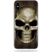 MightySkins Skin Compatible with Apple iPhone X - Skeletor | Protective, Durable, and Unique Vinyl Decal wrap Cover | Easy to Apply, Remove, and Change Styles | Made in The USA