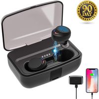 Wireless Earbuds,AUPAI Upgraded 5.0 Bluetooth Headphones,[True Wireless Stereo] IPX7 Waterproof Deep Bass Hi-Fi Sound in-Ear Built-in Mic Headset with 3000 mAh Charging Box 6 Hours Long Play Time