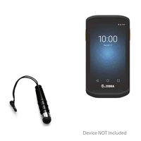 Zebra TC20 Stylus Pen, BoxWave [Mini Capacitive Stylus] Small Rubber Tip Capacitive Stylus Pen for Zebra TC20 - Jet Black