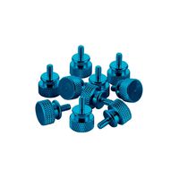 Waggs Customs Anodized Aluminum Thumbscrews 10 Pack - UNC 6-32 (Teal)