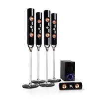 auna Areal Nobility 5.1-Channel Surround System • Home Theatre System • 5.1 System • 120 W RMS • 35 W Subwoofer • Satellite Speaker • Bluetooth 3.0 • USB Port • SD Slot • AUX-in • LED Display • Black