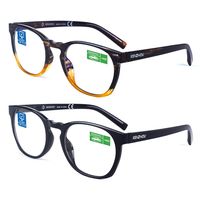 Computer Reading Glasses Blue Light Blocking Glasses Women 2 Pack(+4.0)