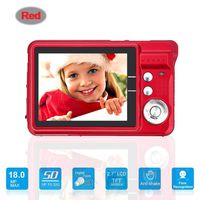 Mini Digital Camera with 2.7 Inch TFT LCD Display, Digital Video Cameras Students Cameras (Red)