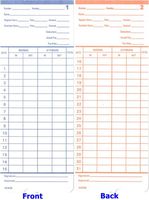 500 Time Cards for Pyramid 2400, Allied AT-2400 AT-2500