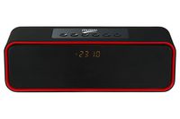 i-Tentek Portable Bluetooth Speaker, with10W Acoustic Driver, LED Display, FM Radio, Alarm Clock, Handsfree Speakerphone, Micro SD Card & USB & AUX-in Slots for Smart Phone, Tablet and More
