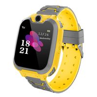 JinJin Y46 Kids Intelligent Two-way GSM Audio Alarm LBS Tracker GPS Smart Watch SOS one-click help (yellow)