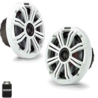 KICKER 6.5" White Marine Speakers (Qty 2) 1 Pair of OEM Replacement Speakers