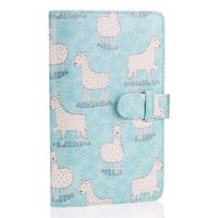 Borya 108 Pockets Mini Photo Album for 2×3 inch Photo,for Fujifilm Instax Mini 7s 8 8+ 9 25 26 50s 70 90 Instant Camera & Name Card,Polaroid PIC-300 Z2300 Film. (Ice Blue Alpaca, 108 Pockets)