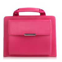 Jennyfly 2017 iPad Pro 10.5 Cover, Hands-Free Stand Handbag Cover Full Body Protective Business Case Corner Protection Smart Cover with Auto Sleep/Wake Feature for 2017 iPad Pro 10.5 - Hot Pink