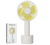 Mini Handheld Fans Personal Desk USB Rechargeable Fan with 3 Adjustable Speeds for Indoor or Outdoor (White)