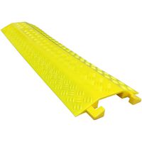 EZ Runner Slim PVC Drop Over Cable Ramp - Single Channel - Yellow