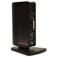 CODi USB 2.0 Port Replicator With Video, Black Docking Station