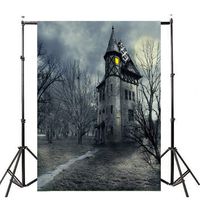 Unpara Halloween Backdrops Pumpkin Background Wall Vinyl 3x5FT Lantern Background Photography Studio (D)