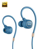 AUKEY Wireless Headphones with Hybrid Driver System, High Fidelity Sound, aptX Low Latency, IPX6 Water-Resistance, USB-C Charging, 8h Playtime and in-line Mic (Blue)