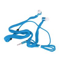 JonerytimeUniversal 3.5mm Shoelace Stereo Handfree Headphone Earphone Headset with Mic (SkyBlue)