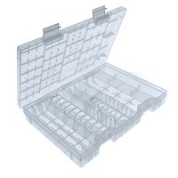 Battery Organizer Extra Larger Storage Case - 10.8 inches by 6.8 inches by 1.4 inches - Holds a Variety of Battery Types