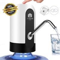 5 Gallon Water Dispenser by SoGood with carrying pouch - Water Bottle Pump - 2 Hoses - BPA free - Portable Water Pump for 5 Gallon Bottle - Automatic - USB Charging - Ideal for Outdoor or Kitchen