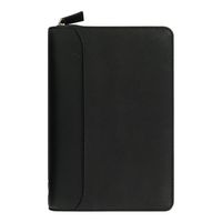 Filofax 2019 Personal Nappa Organizer, Leather,Black with Zipper Closure, Paper Size 6.75 x 3.75 inches (C025150-19)