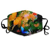 Butterflies Dust Mask,Washable and Reusable Cleaning Gardening Outdoor Activities Warm Windproof Mask