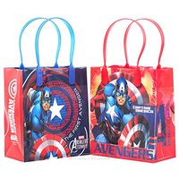 Marvel Avengers Captain America Premium Quality Party Favor Goodie Small Gift Bags 12