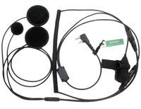 SUNDELY Full Face Close Motorcycle Helmet Headset/Earpiece for Baofeng Radio Walkie Talkie 2 Pin Jack