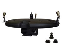 HALF OFF PONDS - AQF52003X3-100 - Aqua Marine Floating Fountain with 36" Float, (3) Spray Pattern Nozzles, 5,200 GPH Pump with 100' Cord and (3) 3-Watt Color Changing Light Kit with Remote