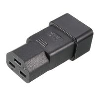 uxcell AC125V/20A AC250V/16A IEC320 Male C20 to Female C21 Power Socket Adapter