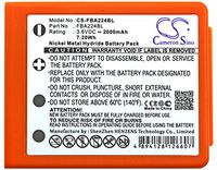 HBC BA223000, BA223030, FUB6 Battery - Replacement for HBC Radiomatic Quadrix, Radiomatic Keynote, Radiomatic Patrol D, Radiomatic Micron 4, Radiomatic Micron 5 (Ni-MH,3.60V,2000mAh / 7.20Wh )