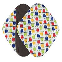 Reusable Bamboo Cloth Menstrual Pad, Washable Menstrual Panty Pad,Mama Sanitary Towel Pad,Light Incontinence Pads,Absorbent Cloth Sanitary Pad (Nighttime Use)