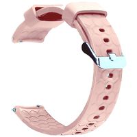 RuenTech Compatible for Fossil Gen 4 Venture HR 18mm Silicone Replacement Sport Straps Soft Wristbands for Fossil Q Venture Gen 4 and Gen 3 Smartwatch (Pink)