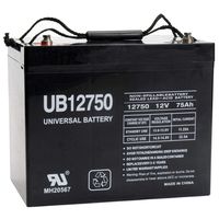 Universal Power Group UB12750 12V 75AH Internal Thread Battery for Quantum Q6 Edge HD
