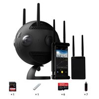 Insta360 PRO 2 & Farsight, Professional 360 8K 3D Camera (Memory Card Bundle - w/ 7X Memory Cards, 7X Card Readers & Data Hub)