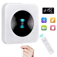 Bluetooth CD Player Portable Wall Mountable Gueray CD Player Walkman LCD Display CD Discman Home Audio Boombox with Remote Control FM Radio Music Player with Aux Cable Built-in HiFi Speaker