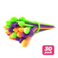 Reusable Silicone Cable Twist Ties Organizer Perfect for Cord Management, Electronics Wire Strips, Kitchen, Garden Rubber Wraps and Gear Zip Tie Straps (7 inches,Non-Velcro) 30pack-Purple,Green,Orange