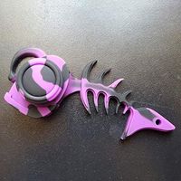 WILDEYE Angler Fish Wax Container High Temp Multi-Color Wax Weed Oil dab Container (Purple and Black)